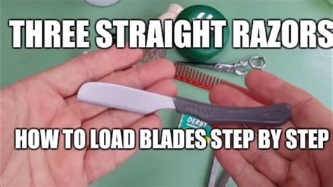 ️ Straight Razors Three Types And Step By Step Instructions On How To Load Them