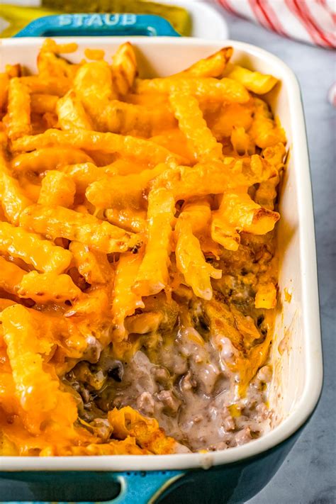 Cheeseburger French Fry Casserole Easy Budget Recipes