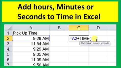 How To Add Hours Minutes And Seconds To Time In Excel Excel Tips 2020