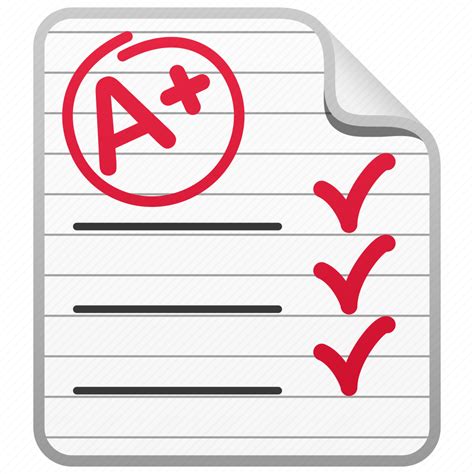 A Education Exam Grade Test Test Paper Icon Download On Iconfinder