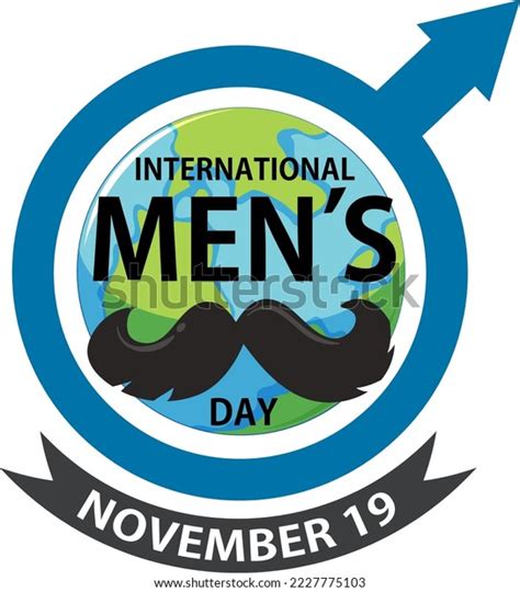 International Mens Day Poster Banner Design Stock Vector Royalty Free
