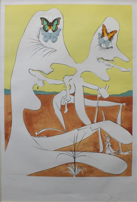 Sold At Auction Salvador Dalí Salvador Dali Butterflies Of Antimatter