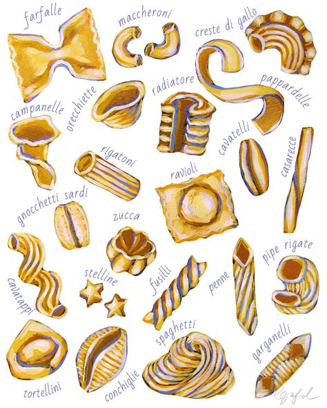 Pasta Print By Laurel Greenfield — Laurel Greenfield Art