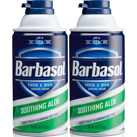 Pack Barbasol Thick And Rich Shaving Cream With Soothing Aloe Oz Each Walmart Com