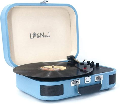 Buy Lpandno1 Wireless Record Player 3 Speed Portable Vintage Suitcase