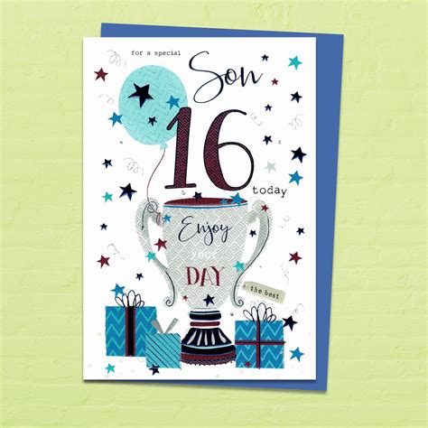 Special Son 16th Birthday Card
