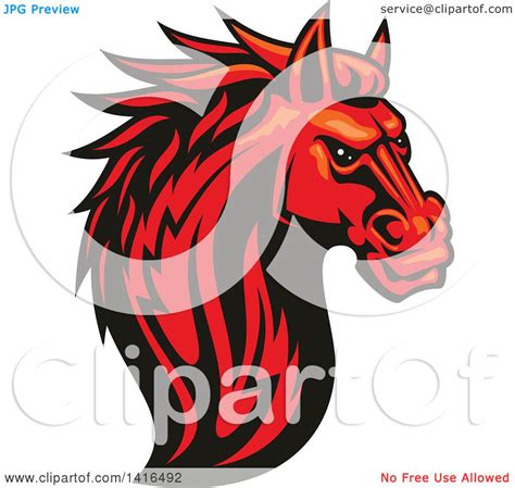 Red Horses Clip Art Library