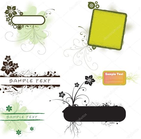 Collection Of Vector Floral Banners — Stock Vector © Jakegfx 1826289