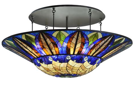 Tiffany Ceiling Light Flush Mount Dale Tiffany Tm100553 Johana Mosaic