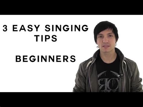 What to do with your right hand as a use the metronome just like you would have for strumming. Singing Tips - 3 Easy Singing Tips For Beginners - YouTube