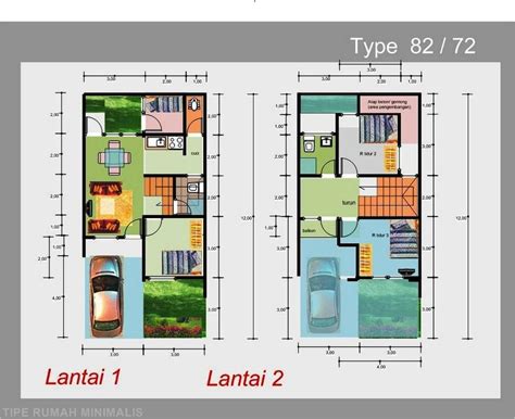 44+ Denah Rumah 2 Lantai Dengan Garasi, Inspirasi Terbaru Untuk Anda