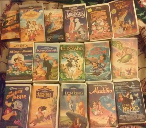 All Animated Vhs And Dvd Parts