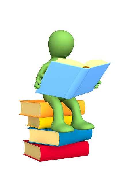 70 3d Man Sitting On A Pile Of Books Stock Photos Pictures And Royalty