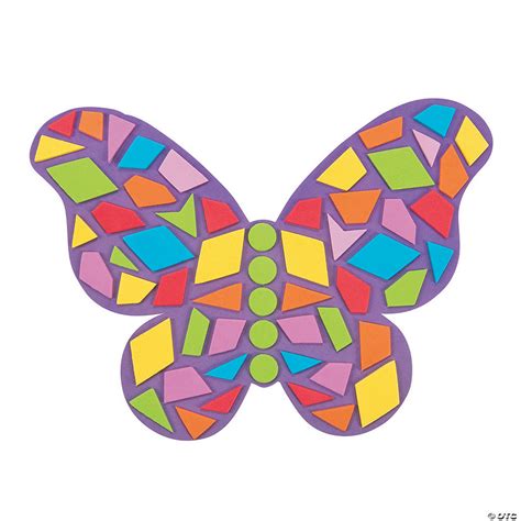 Mosaic Butterfly Kit 24 Pc Oriental Trading