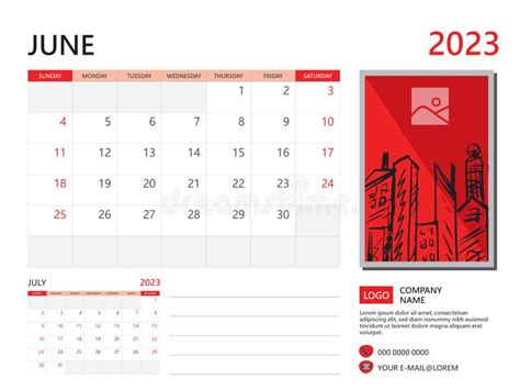 Calendar Planner 2023 And Set Of 12 Months June 2023 Template Week