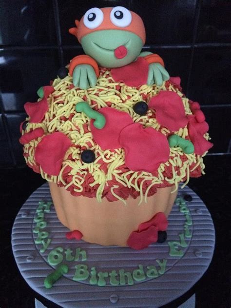 Giant Teenage Mutant Ninja Turtle Cupcake Decorated Cakesdecor