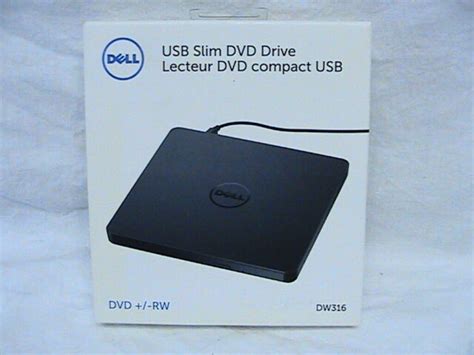 Dell Dw316 External Usb Slim Dvd Rw Optical Drive 429aaux Ebay