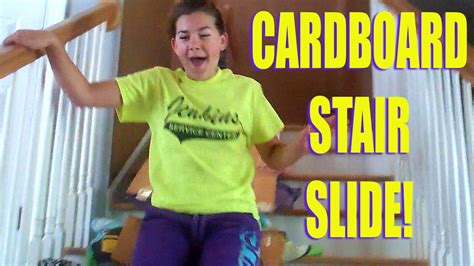 Cardboard Stair Slide ~ Pinterest Youtube