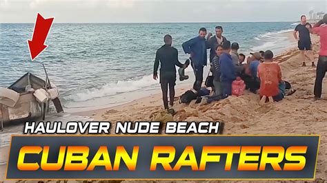 Police Detain Cuban Rafters At Haulover Nude Beach Emotional Video