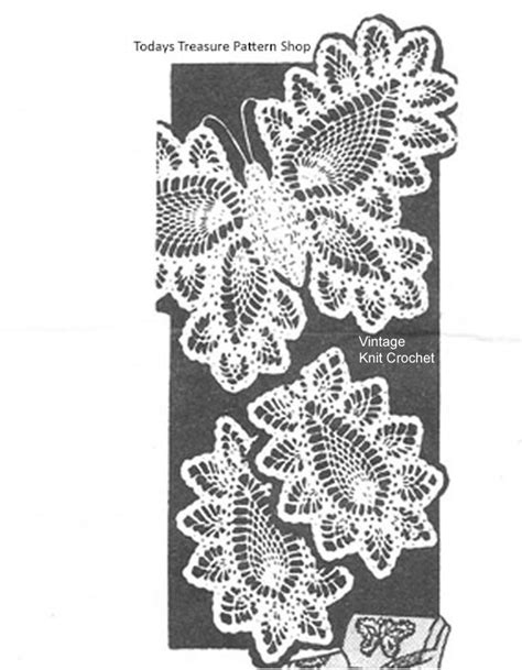 Pineapple Butterfly Crochet Chair Set Pattern Laura Wheeler Design 410