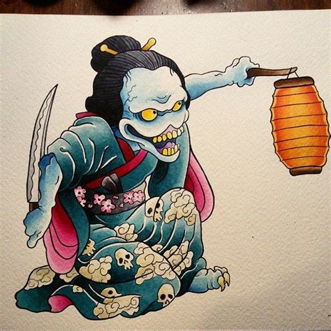 Japanese Demon Japanese Tattoo Art Asian Tattoos Japanese Illustration