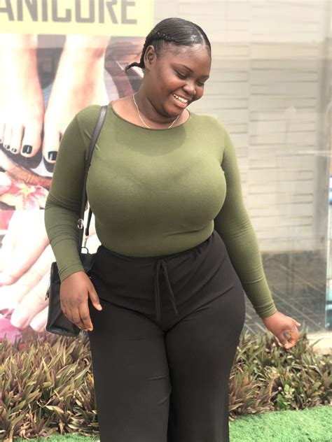 Busty Nigerian Lady Causes Stir With Her Ample Bosom Tells Men She S All You Can Ever Need