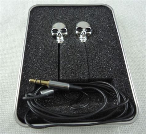 3 5mm Skull Sports Earphone Unique Design Metal Earbuds In Ear Stereo Cell Phone Earphones For