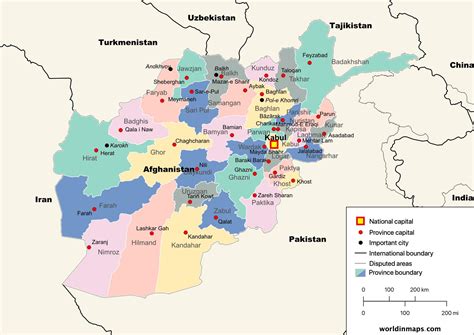 Map Of Afghanistan Provinces More Than 14 Years After U S Invasion