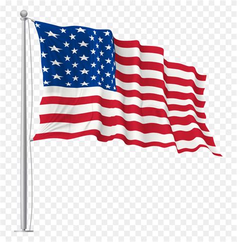 Us Flag Iconic Waving American Flag Waving Png Flyclipart