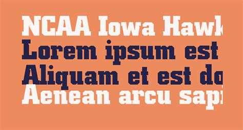 Ncaa Iowa Hawkeye 2017 Bold Free Font What Font Is