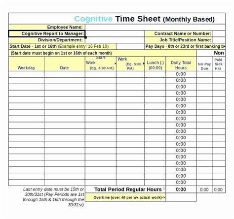50 Excel Formula For Time Card Ufreeonline Template