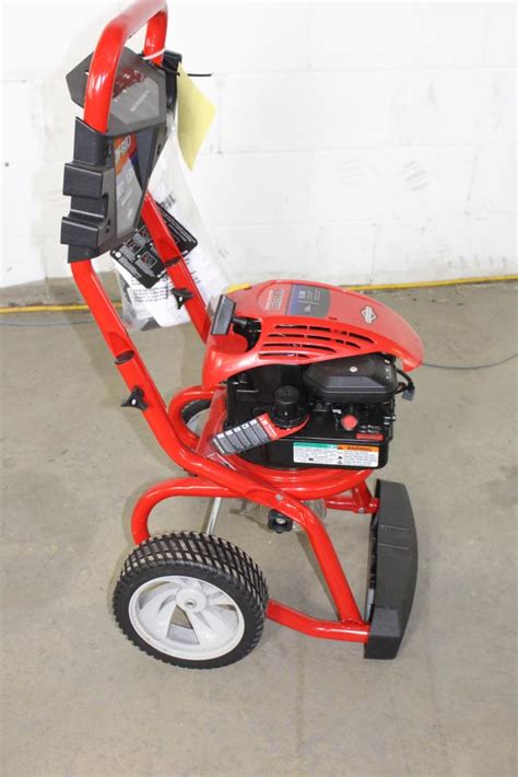Before starting the pressure washer, be sure you are wearing adequate eye protection. Troy-Bilt 2200 PSI Pressure Washer | Property Room