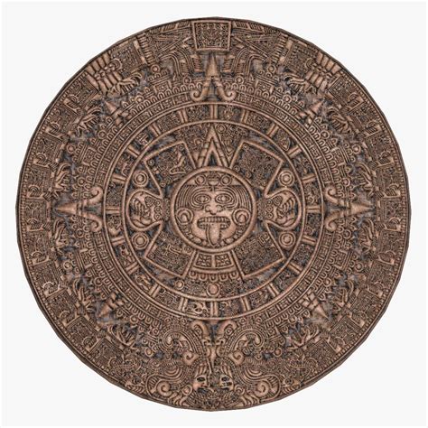 Aztec Calendar 3d Model 9 Fbx Ma Obj Free3d