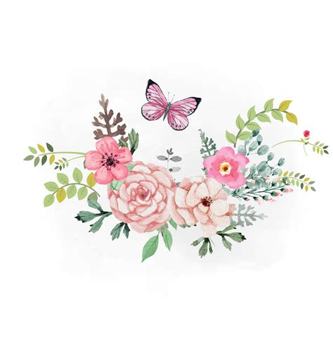 Keep the transparent background or choose a solid color. Spring Florals SVG clipart watercolor flowers svg Boho | Etsy