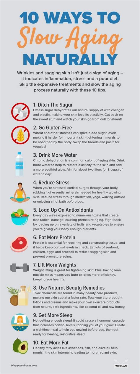 10 Ways To Slow Aging Naturally Slow Aging Healthy Aging Health