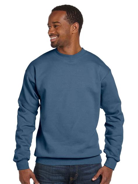 Hanes Hanes Mens Comfortblend Crewneck Sweatshirt Denim Blue Medium