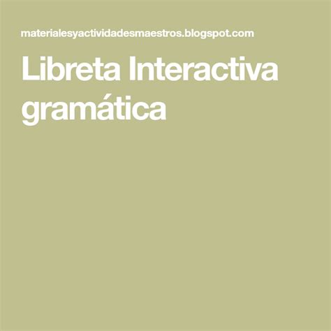 Adverbio Libreta Interactiva
