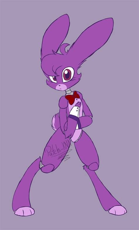 bonnie the bunny by patchikna fnaf drawings anime fnaf bunny drawing