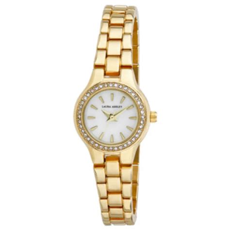 Laura Ashley Womens Gold Tone Bracelet Watch La31035yg Hawthorn Mall