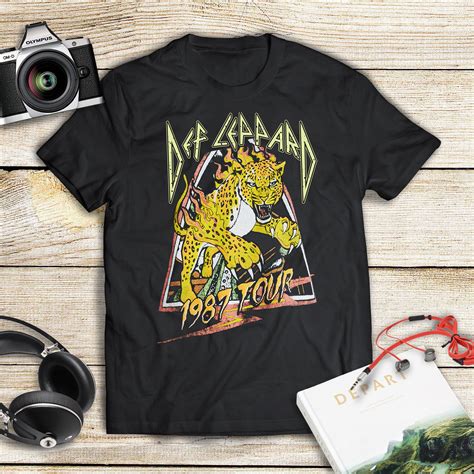 Vintage Def Leppard Leopard 1987 Tour Shirt Rock Band Tee Etsy