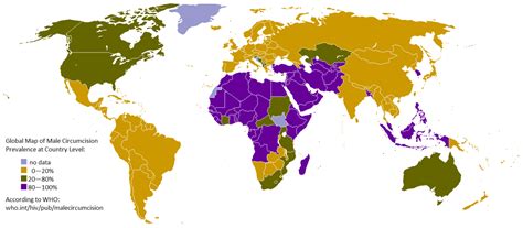 Circumcision Map Of The World United States Map