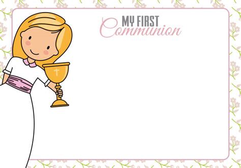 310 First Communion Frames Stock Illustrations Royalty Free Vector