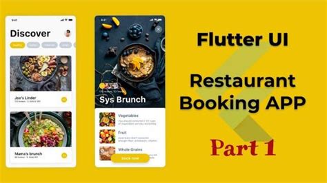 Flutter Ui Challenge Restaurant Booking App Part 1