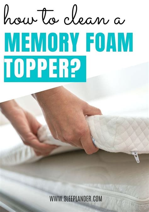 How To Clean A Memory Foam Topper Memory Foam Topper Clean Memory