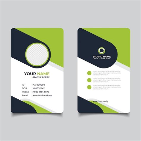 Premium Vector Modern And Clean Business Id Card Template
