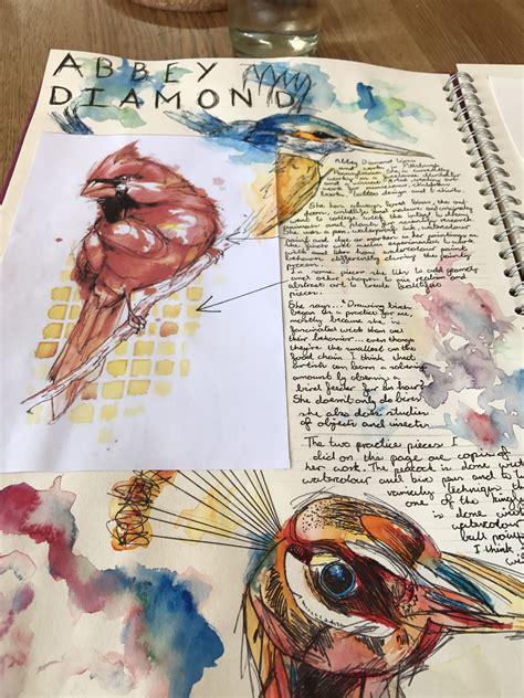 Artist research page of Abby diamond | Gcse art sketchbook, A level art sketchbook, Sketchbook ...