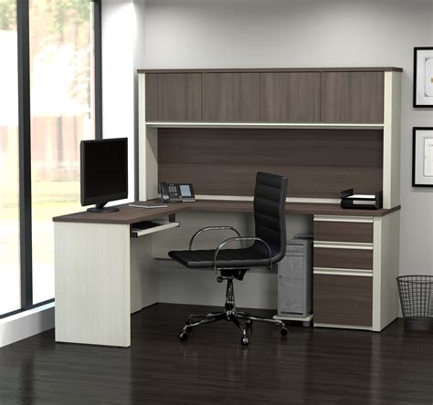 L Shape Desks Tribesigns Modern L Shaped Desk 360° Free Rotating