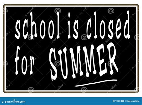 School Summer Holidays Stock Illustration Illustration Of Words 9100328