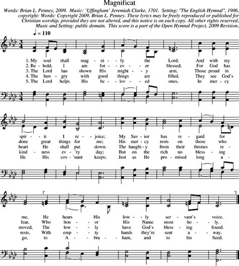 Open Hymnal Project Magnificat