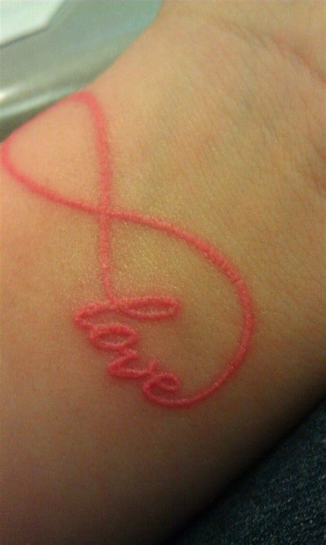 Endless Love Pink Tattoo Tattoos Infinity Tattoos